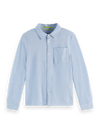 Scotch&Soda 181665 regular shirt cerulean bright white