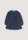 The New Society AW25KDR15C8 Mara dress blue denim